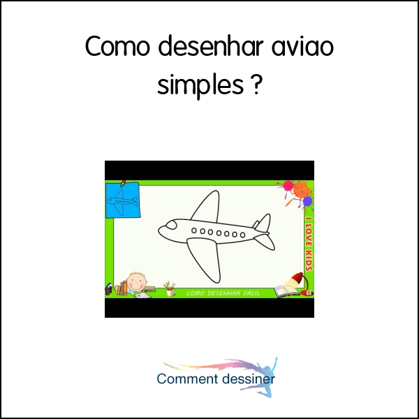 Como desenhar avião simples